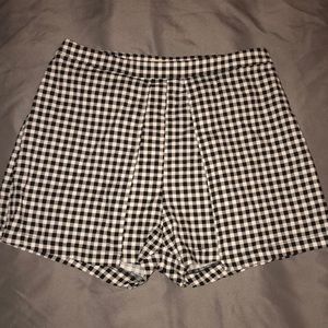 Gingham Panel Shorts